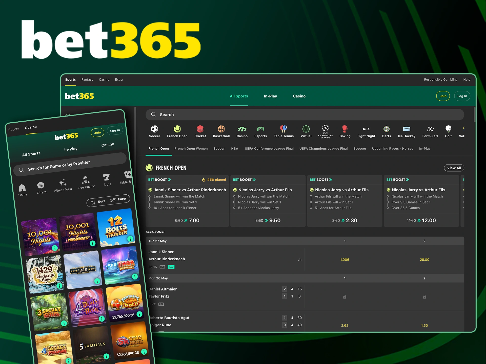 Find out more about Bet365 in the description.