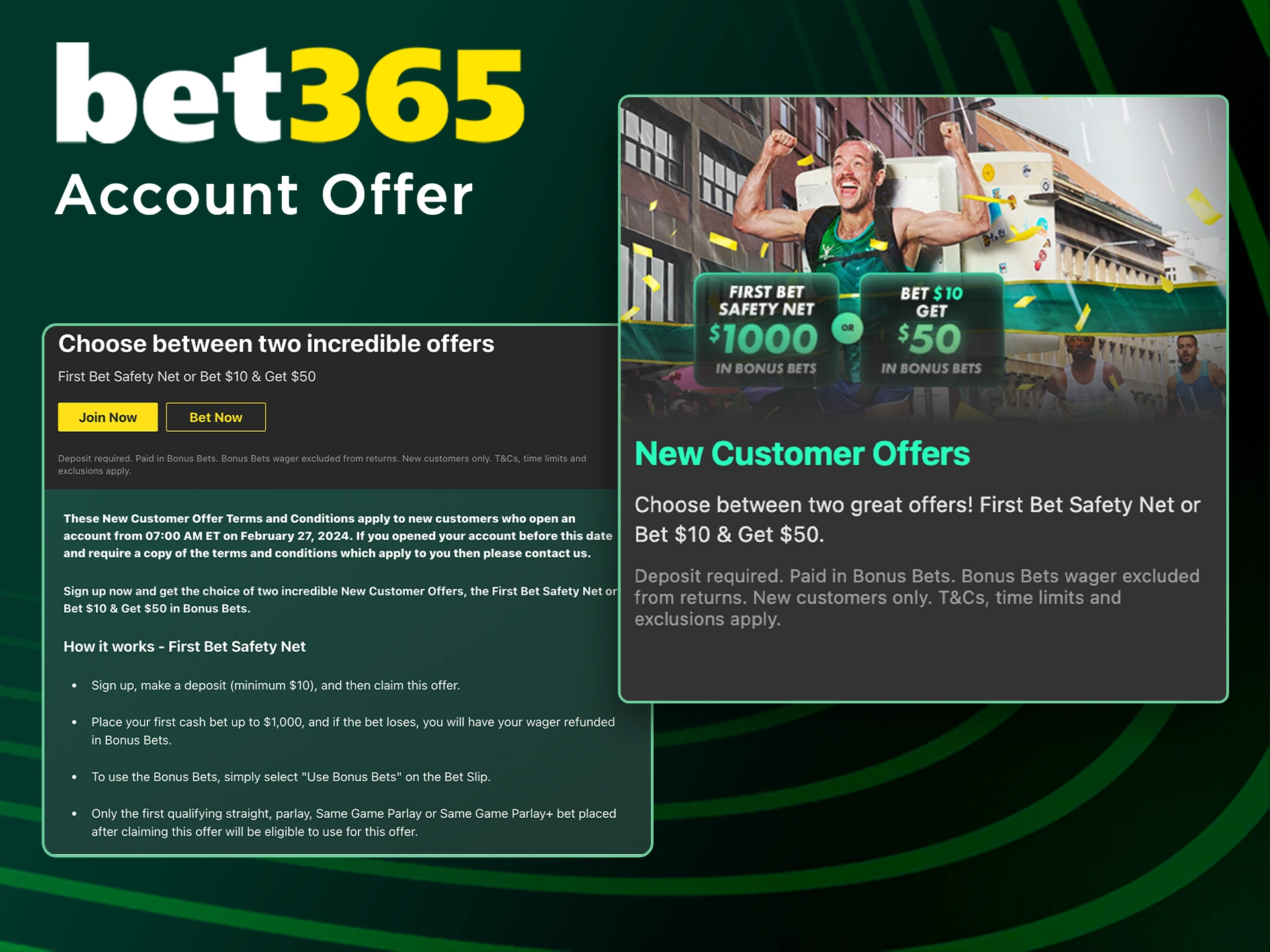 Be sure to claim your welcome bonus from Bet365.