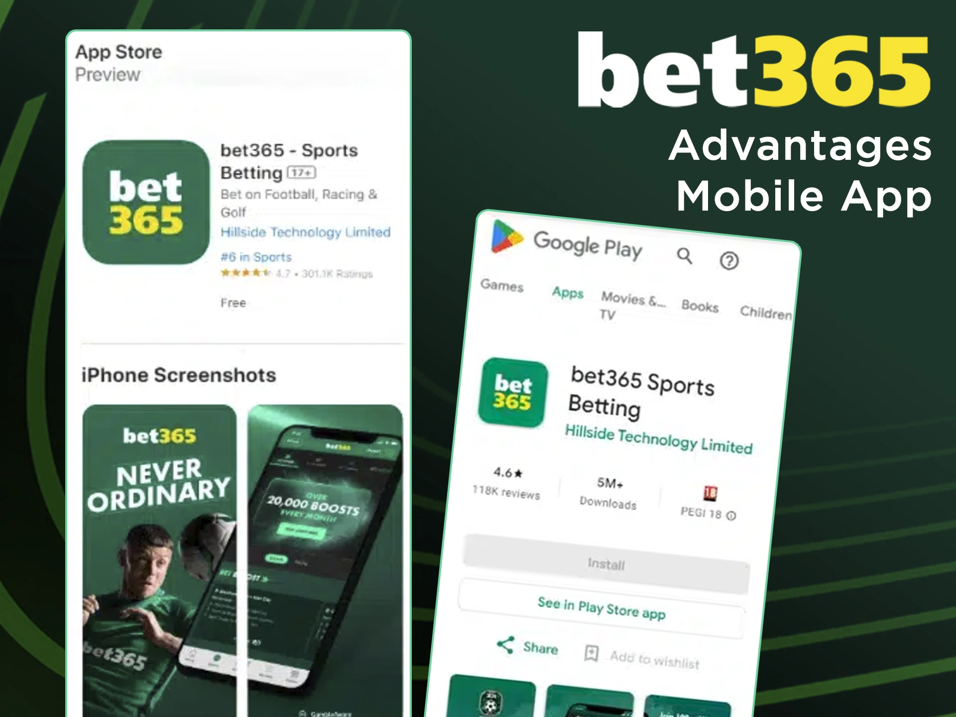 Learn and take advantage of the Bet365 app.