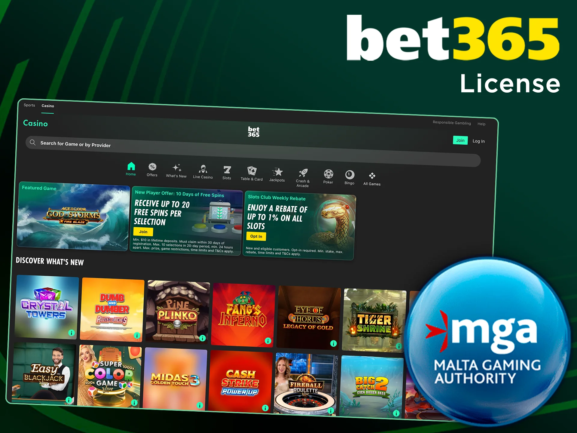 Bet365 is legal and licensed in India.