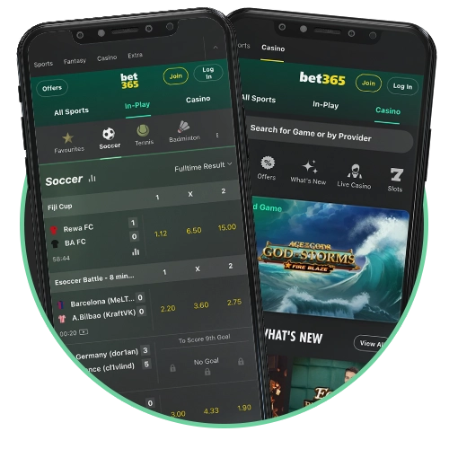 Use the apps for convenient and fast access to Bet365.