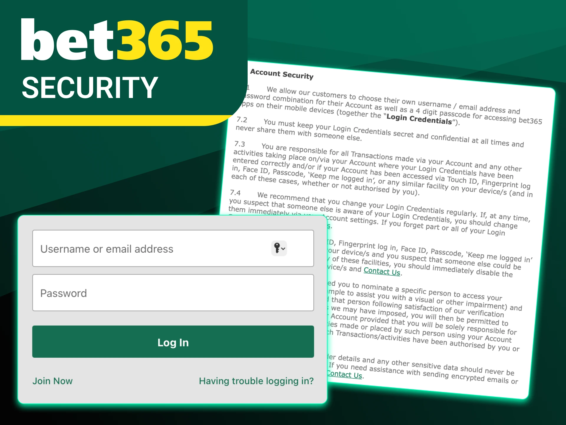 Online casino bet365 ensures the security of its users' data.