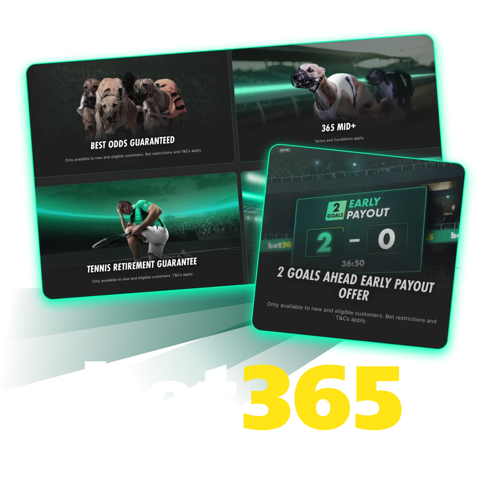 Choose bonus on Bet365 online casino right now.