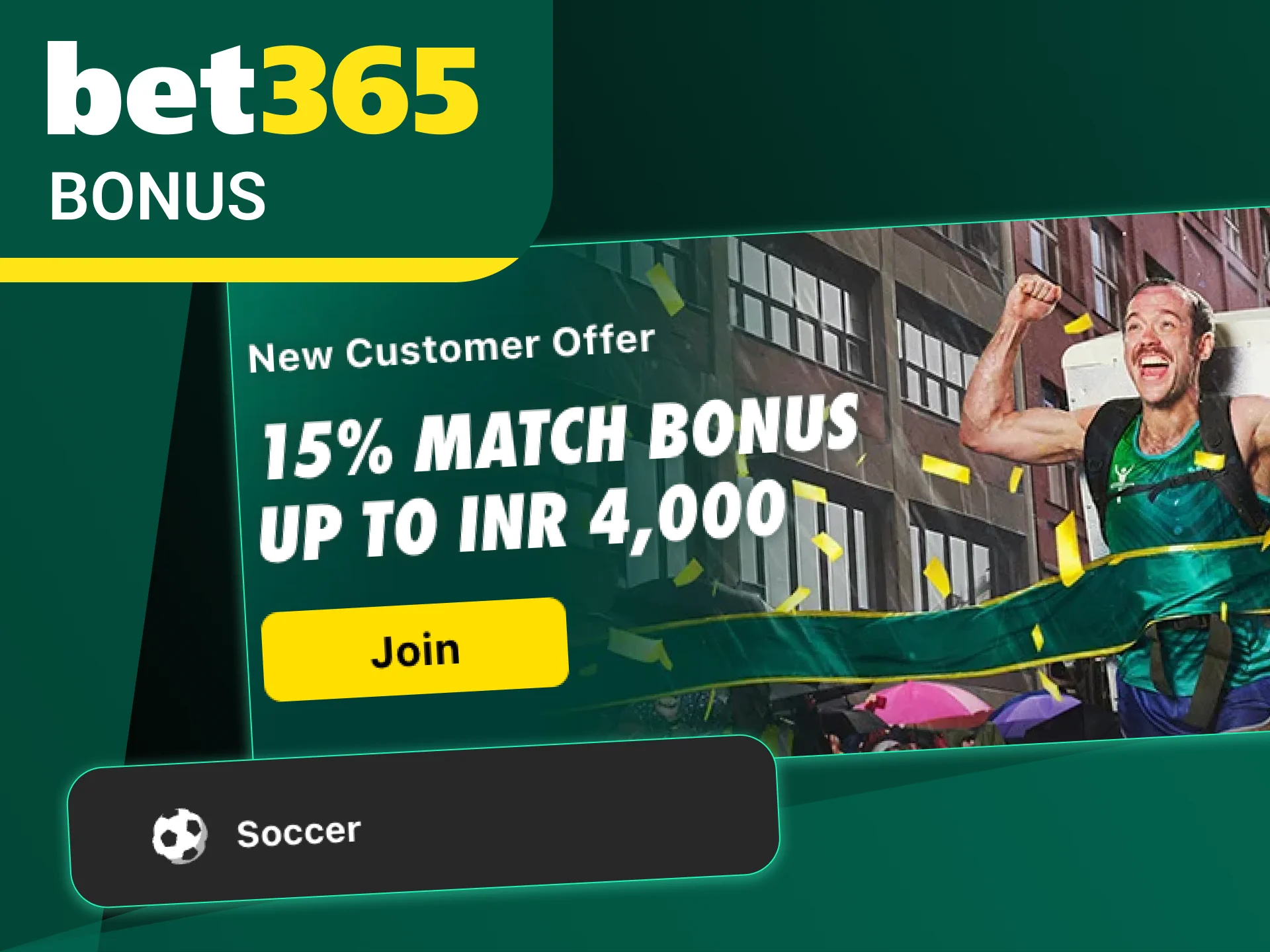 Join Bet365 and claim your football welcome bonus today.