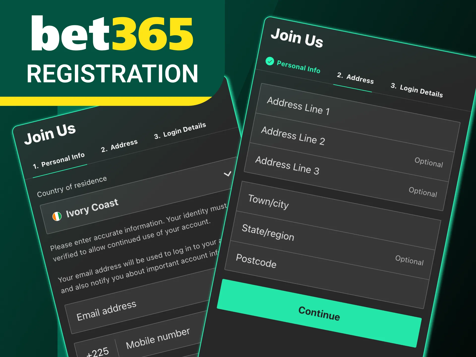 Bet365 registration is your path to winning fun.