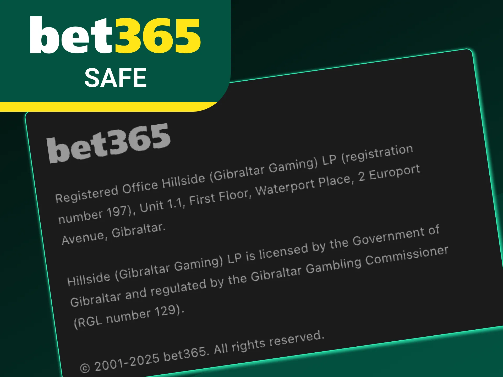 Bet365 offers safe play with winning confidence.