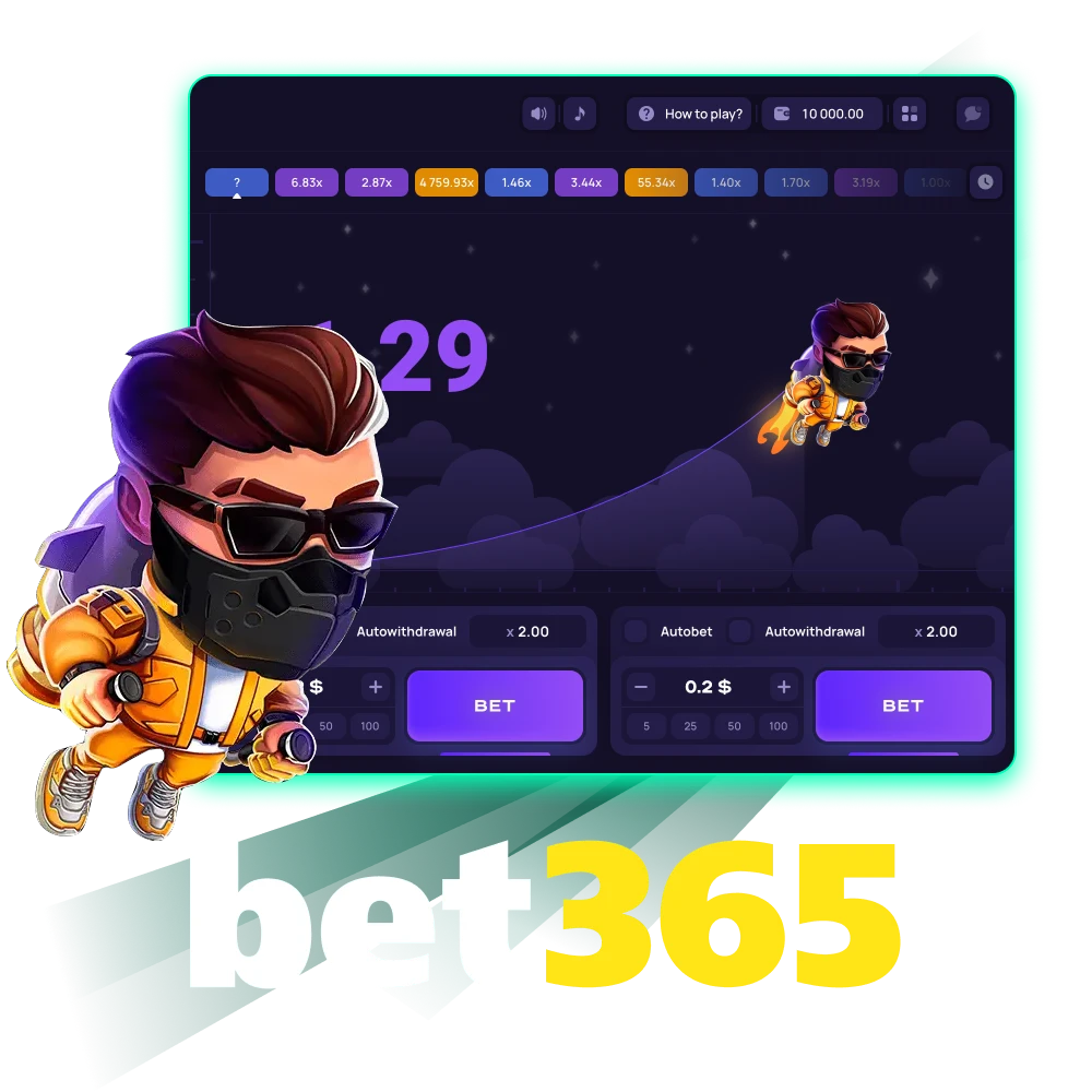 Play Lucky Jet at Bet365 online casino.